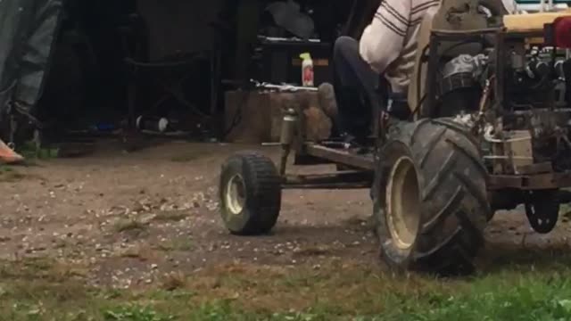 Dad had it running