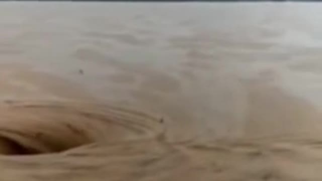 Super vortex appears at flood site