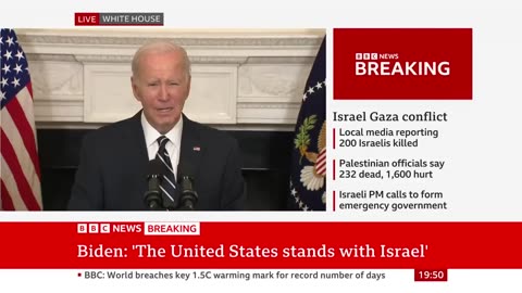 USA Support for Israel is Rock Solid President Biden Says BREAKING NEWS