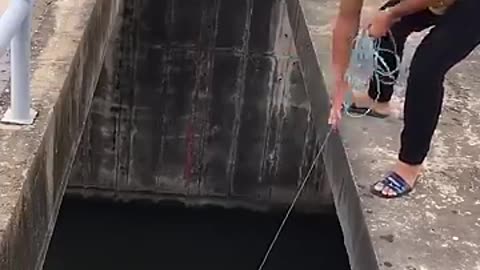 New Primitive Technology FISH TRAP with Fishing SR #short