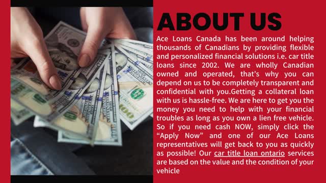 Get Up To $80,000 With Car Title Loans Ontario