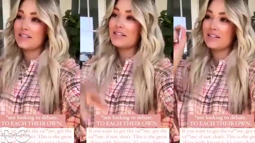 A woman investigates.