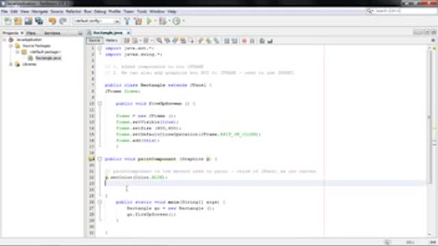 Java Tutorial for Beginners - 44 - GUI - Graphics and the Paint method 9