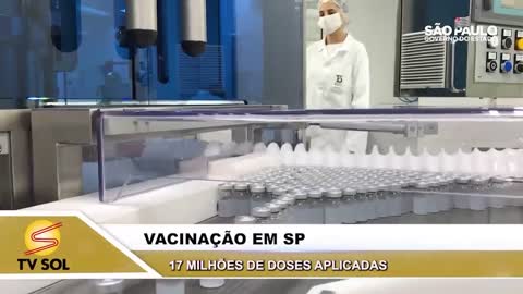 VACINAÇÃO EM SP 17 milhões de doses aplicadas