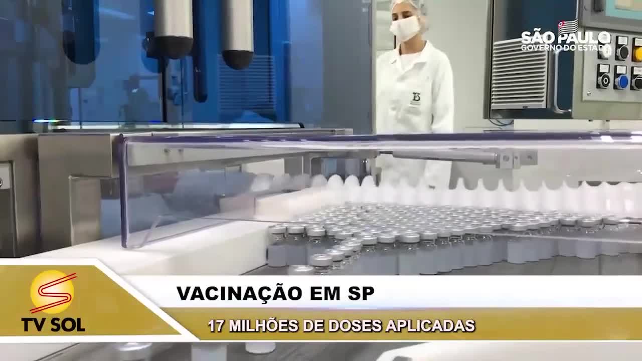 VACINAÇÃO EM SP 17 milhões de doses aplicadas