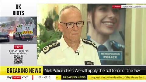Met Police Commissioner Mark Rowley threatens to EXTRADITE and imprison citizens over online posts.