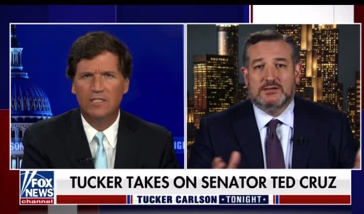 Tucker confronts Ted Cruz for his remarks 01/06/2022