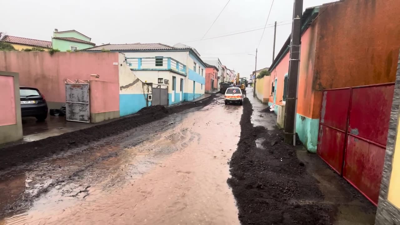 Arrifes / Ponta Delgada after strong Rain, Sao Miguel Azores Portugal - 13.01.2024 #chuva