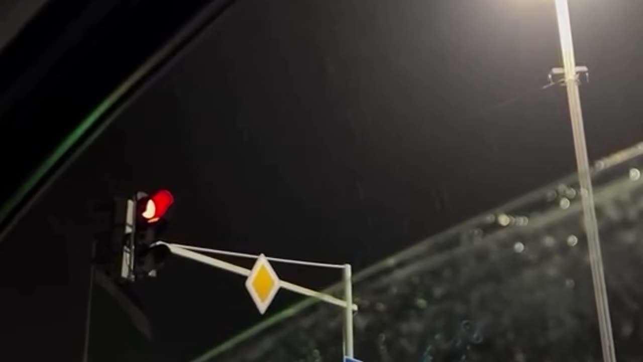 Night time video real red line