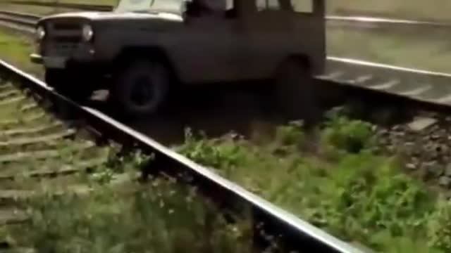 Top Extremely Dangerous Idiots Train Hit Cars #Shorts