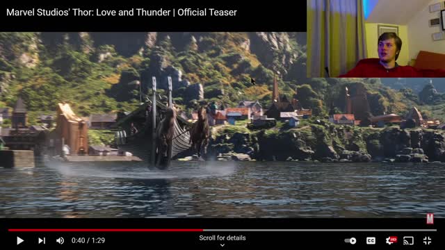 Thor: Love and Thunder trailer reaction video