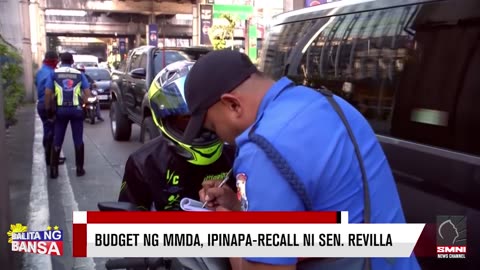 Budget ng MMDA, ipinapa-recall ni Sen. Revilla