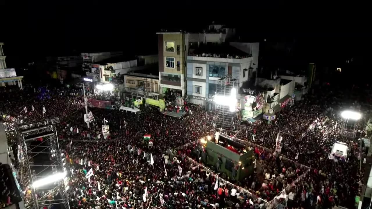 pawan kalyan at amalapuram meeting #pawankalyan || ls news