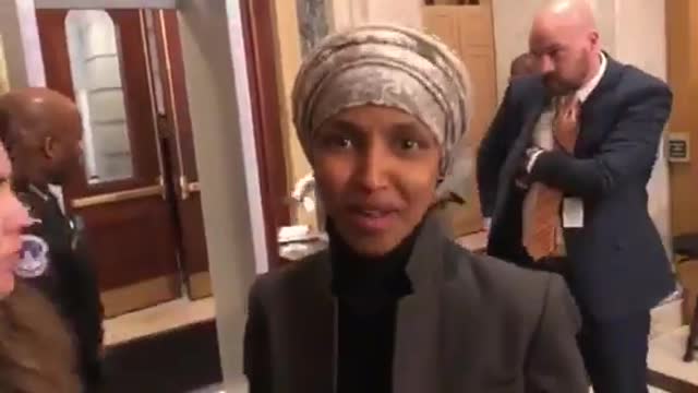 Rep. Ilhan Omar responds, sort of, to question about her anti-Semitic comments