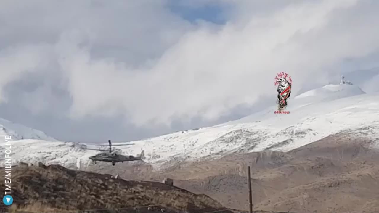 Боевой Ка-52 ВКС на Голанских высотах