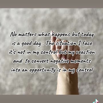 Three things to remind yourself every morning