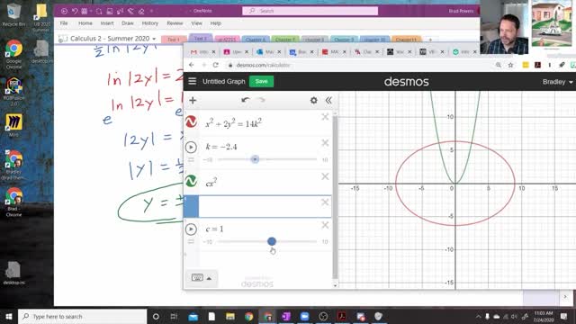 Calculus 2 - Section 9-3 - Orthogonal Trajectories Example