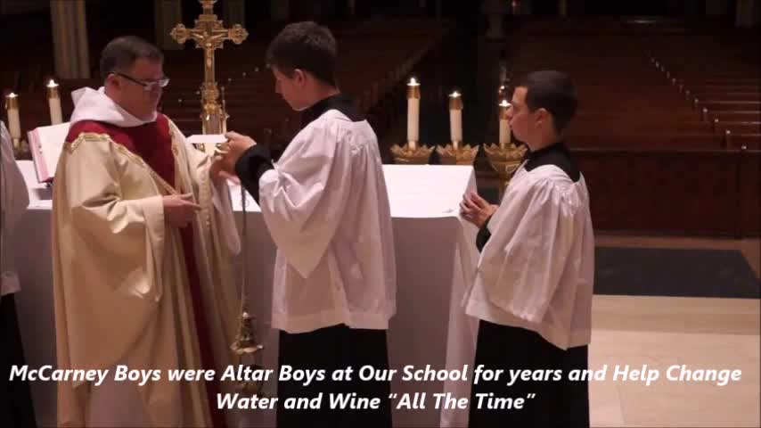 McCarney Boys were Altar Boys at Hollywood Blessed Sacrament School