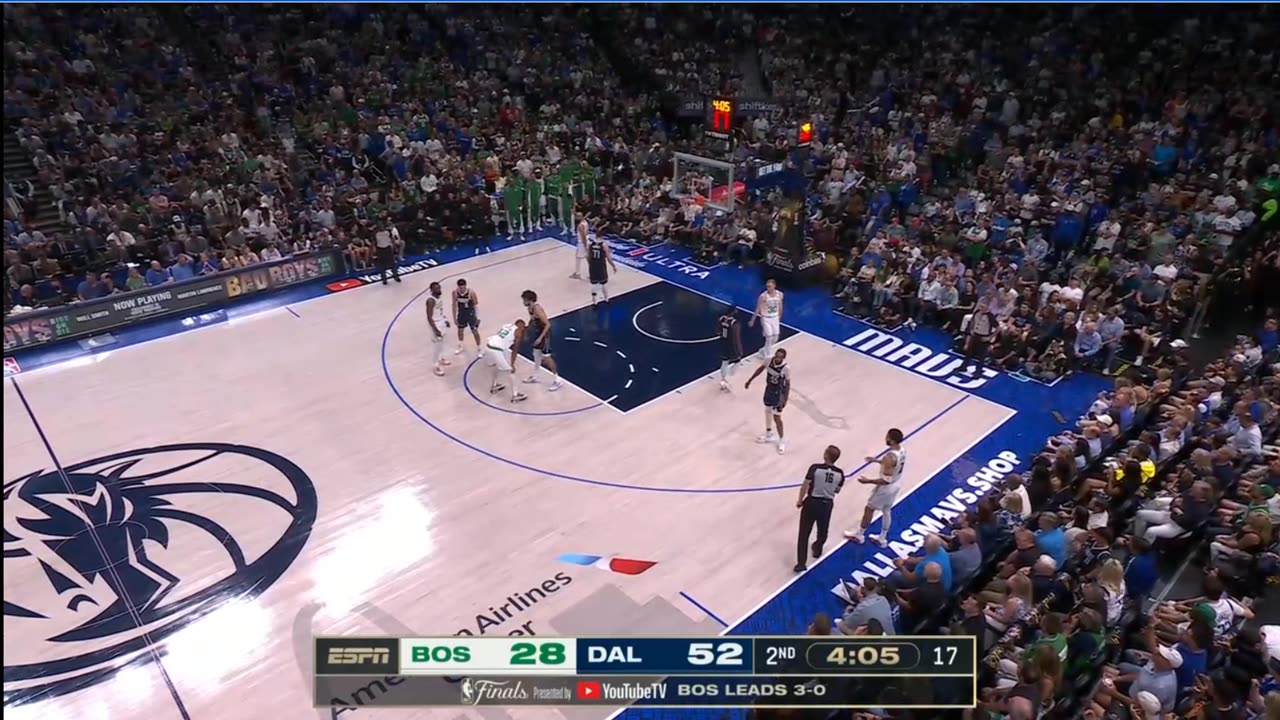 NBA Finals Game 4 June 14 - 2nd quarter Part 1 Mavericks vs Celtics