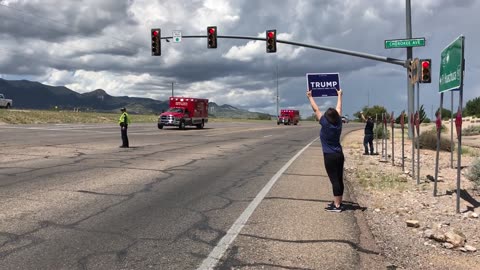 Donald Trump Motorcade in Sierra Vista AZ 8-22-2024