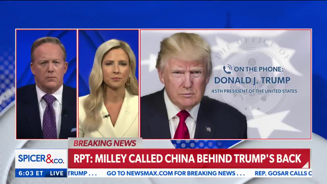 President Trump on General Milley's Secret Agreement with China (9/14/2021)