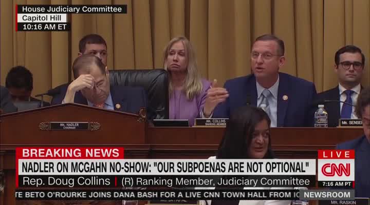 Doug Collins rips Dems for political "theater" in McGahn subpoena