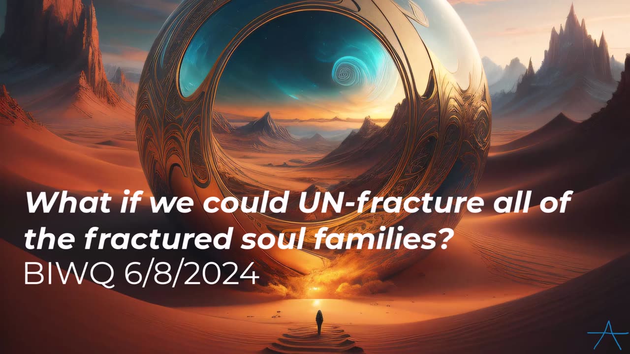 What if we could UNfracture fractured soul families? 6/8/2024