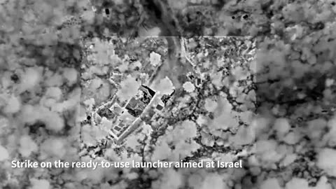 IDF: The IAF struck a loaded and ready-to-use launcher aimed at Israel in