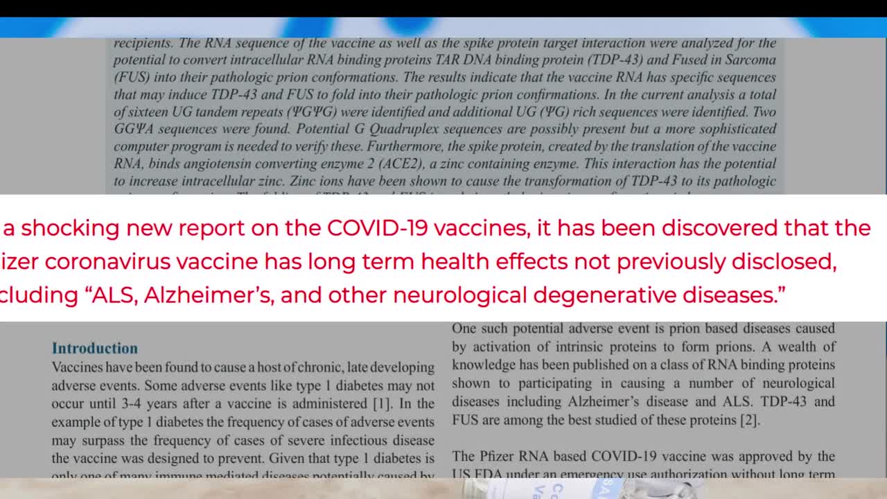 Pfizer vaccine causes neurodegenerative diseases