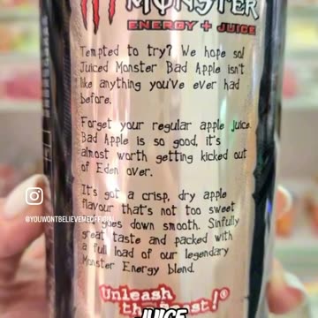 Monster Energy new flavor Bad Apple mocks the Bible