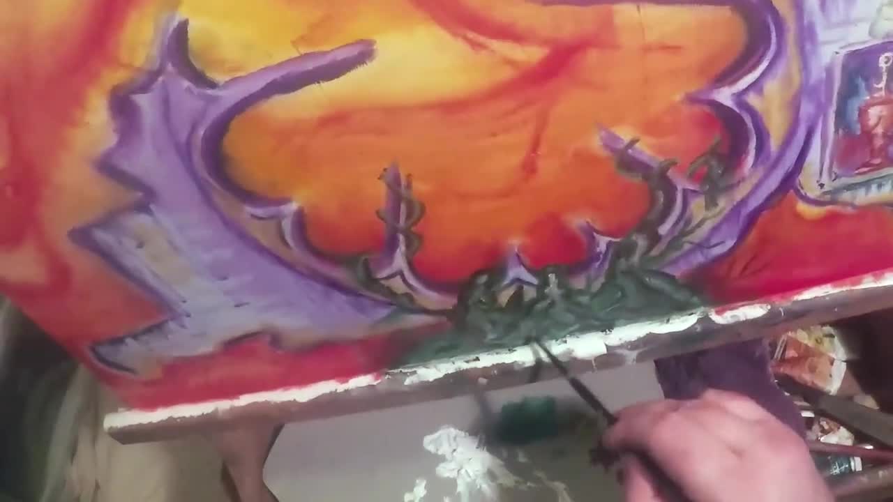 Surrealism Oil Painting | Waters of Saturn | Time Lapse | Part 5