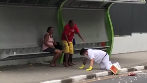 DOCTOR ALLOWS HEART TO HANG ON THE FLOOR