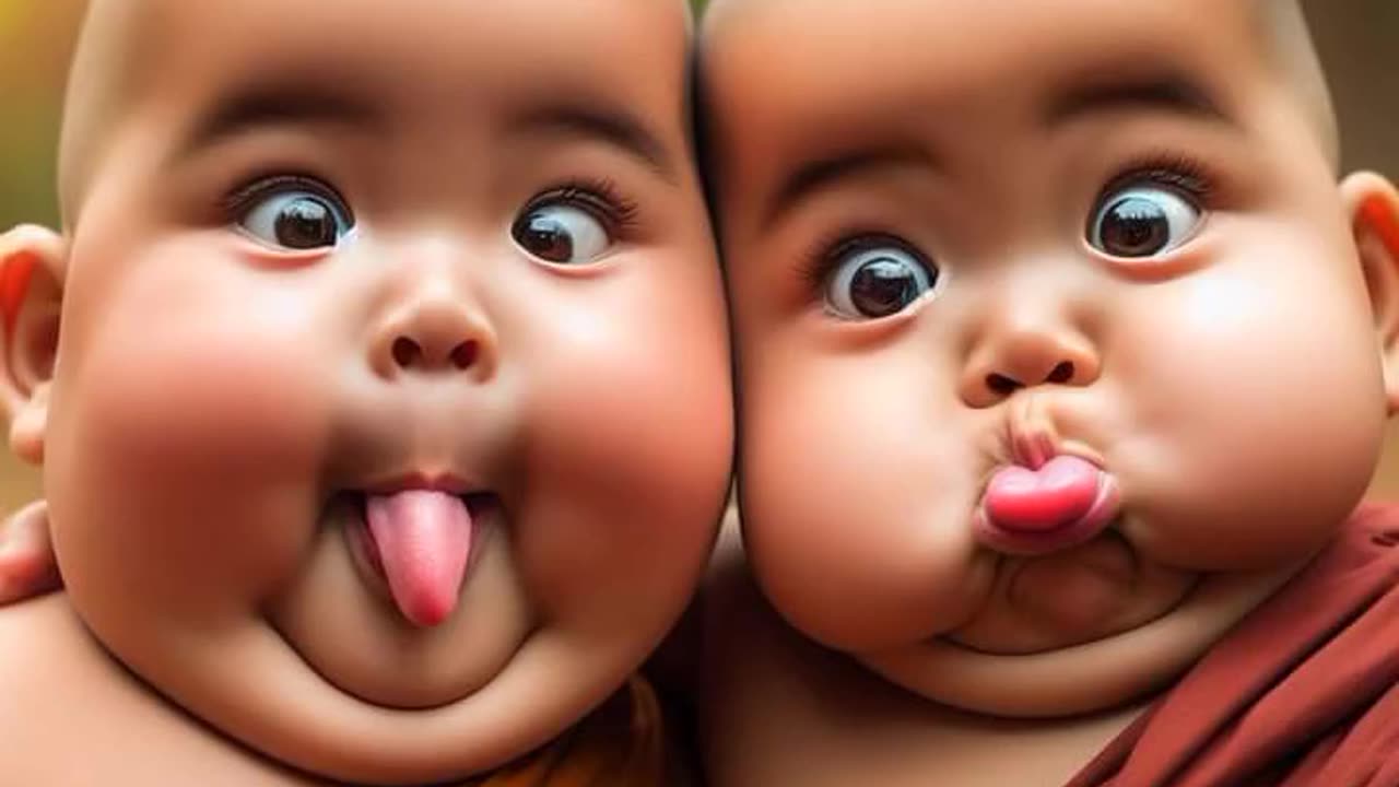 Cute baby face reaction 😘