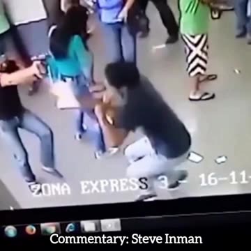 Venezuela: An off duty police officer surprises a robber at an ATM with Leadicillin