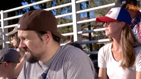 Liberal Parent cheering LETS GO BRANDON