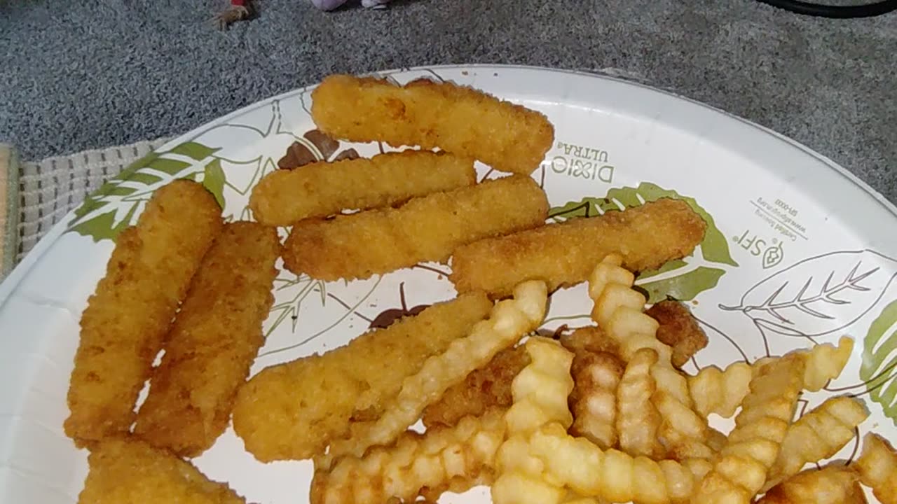 Eating Van de Kamp's Fish Sticks, Dbn, MI, 5/20/24