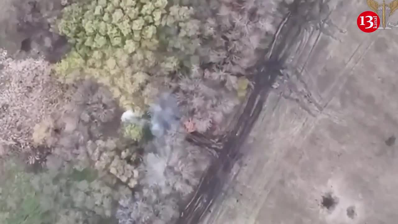 The drone made the Russians regret trying to save their wounded comrades