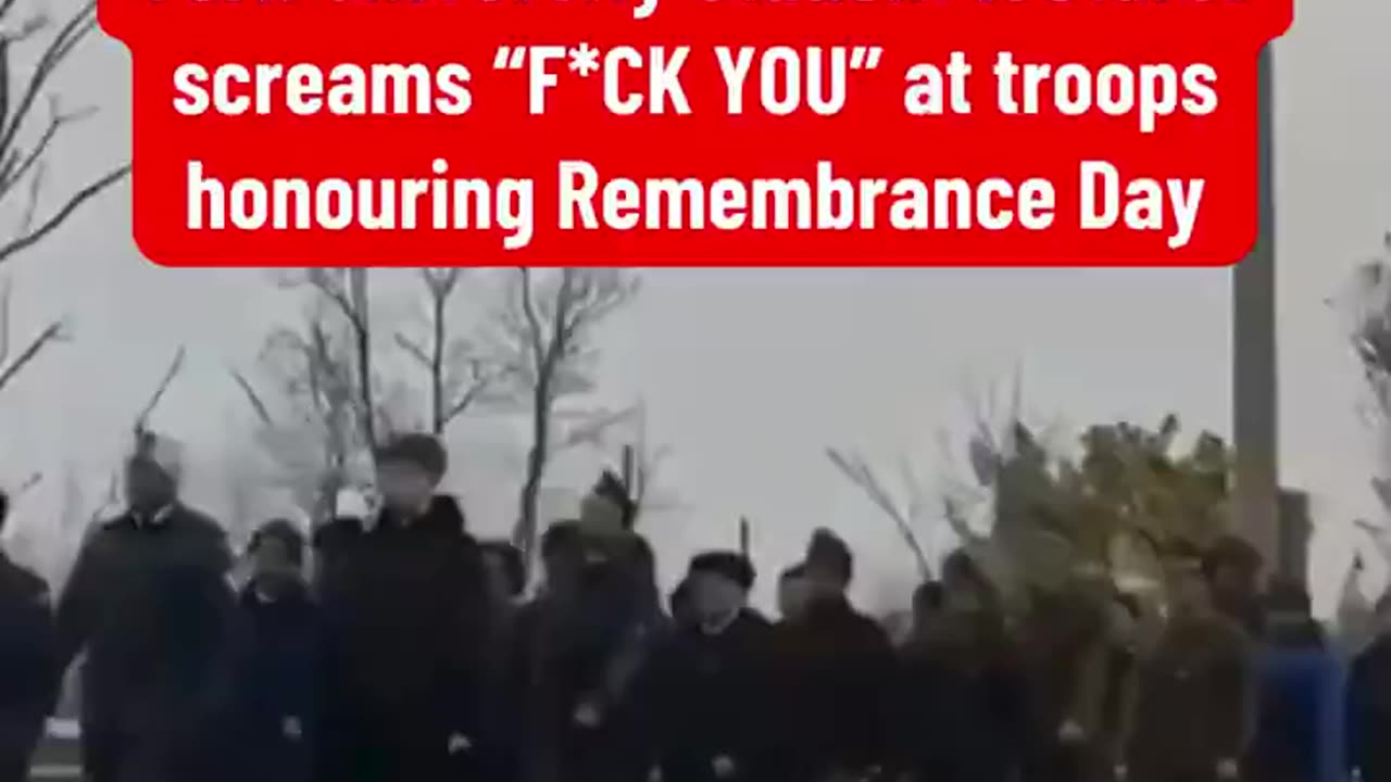 York University student lecturer screams "F*CK YOU" at troops honouring Remembrance Day