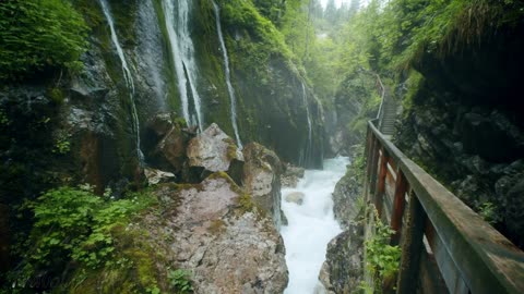 Wimbachklamm Waterfalls - Beautiful Scenic Spot