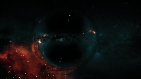 Black hole near a nebula