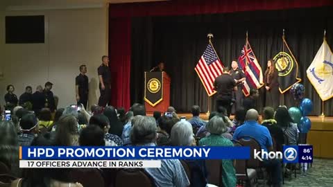 HPD officers honored in promotion ceremony