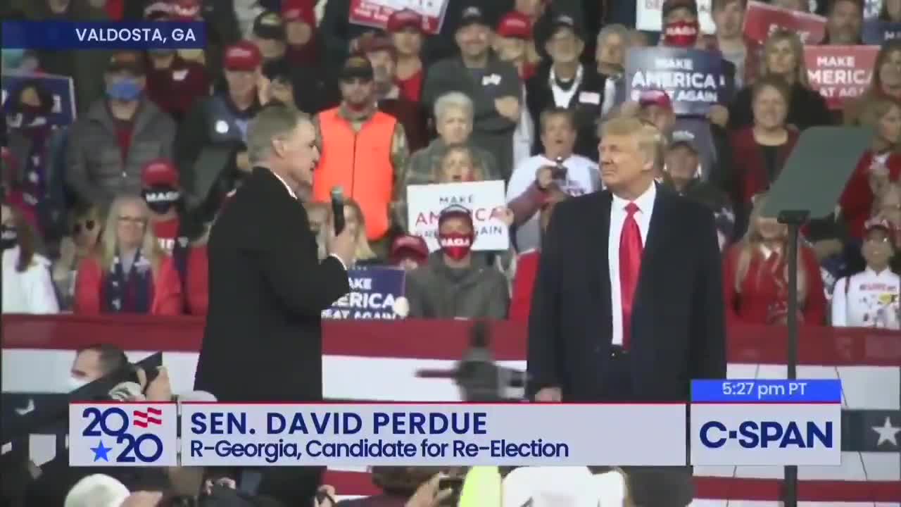 "FIGHT FOR TRUMP!"- Crowd chant in Georgia