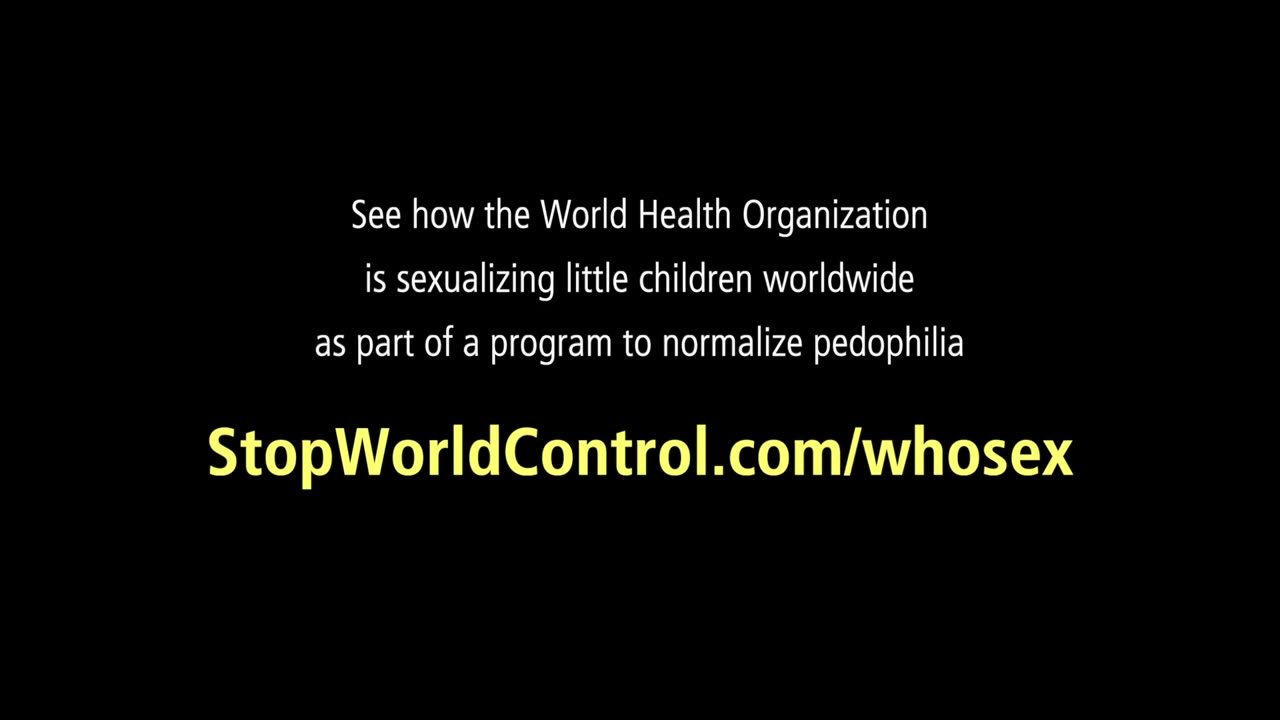 WHO-UN International School Program Promotes Pedophilia