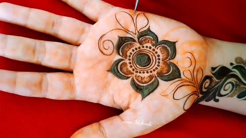 Gol Tikki Bold Gulf New Style Henna Tutorial New Dubai Arabic Mehndi Designs Front Hand Mehndi