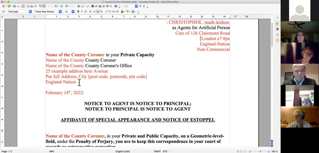 Vital step - Correct the records - Coroners court. :Mark-kishon: Christopher.