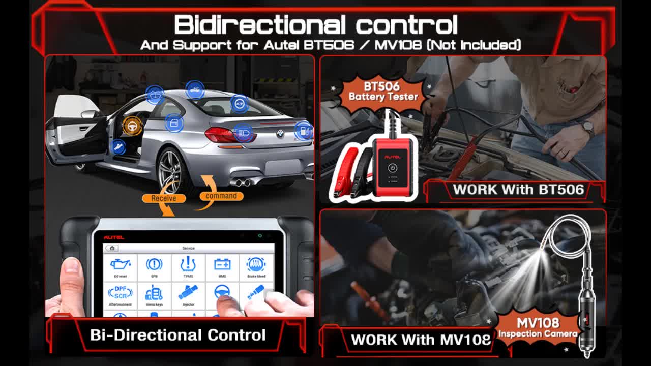 Review: Autel MaxiCOM MK808BT Diagnostic Scan Tool - 2022 Upgraded Ver. of MK808MX808, Bi-Dire...