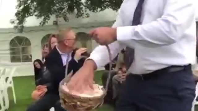 Flower dude gives it all he’s got