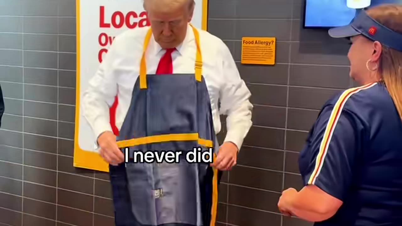 Trump - I've officially worked longer at McDonalds than Kamala