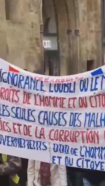 Aix-en-Provence, France vaccine passport protest Nov. 27, 2021