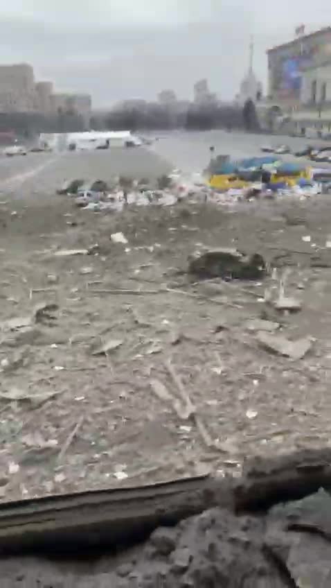 Rubble in the Kharkov state administration building